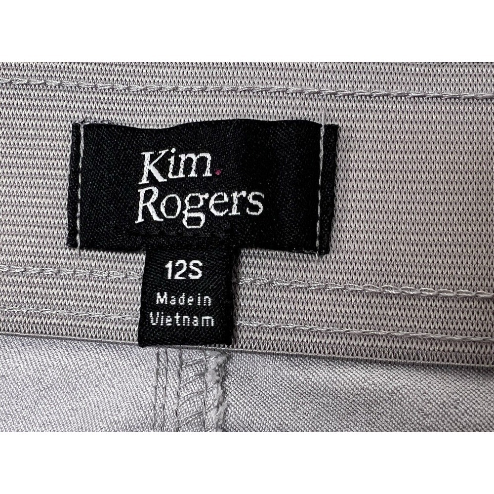 NWT Kim Rogers Tummy Control Super Stretch Straight Size 12 Short Grey - Picture 6 of 9